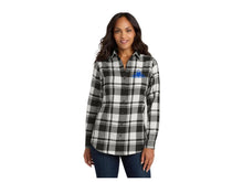 Load image into Gallery viewer, *MAINLEY TRUSSES* LW668 Port Authority® Women's Plaid Flannel Tunic