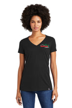 Load image into Gallery viewer, LNEA101  New Era® Ladies Heritage Blend V-Neck Tee