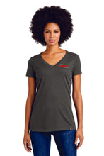 Load image into Gallery viewer, LNEA101  New Era® Ladies Heritage Blend V-Neck Tee