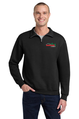 995M  Jerzees® - NuBlend® 1/4-Zip Cadet Collar Sweatshirt in Black