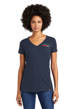 Load image into Gallery viewer, LNEA101  New Era® Ladies Heritage Blend V-Neck Tee