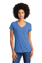 Load image into Gallery viewer, LNEA101  New Era® Ladies Heritage Blend V-Neck Tee