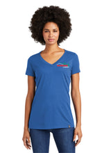 Load image into Gallery viewer, LNEA101  New Era® Ladies Heritage Blend V-Neck Tee