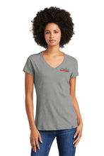 Load image into Gallery viewer, LNEA101  New Era® Ladies Heritage Blend V-Neck Tee