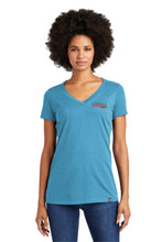 Load image into Gallery viewer, LNEA101  New Era® Ladies Heritage Blend V-Neck Tee