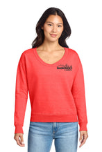 Load image into Gallery viewer, LPC098V Port &amp; Co® Women's Beach Wash® Garment-Dyed V-Neck Sweatshirt