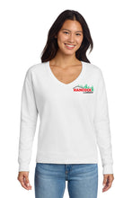 Load image into Gallery viewer, LPC098V Port &amp; Co® Women's Beach Wash® Garment-Dyed V-Neck Sweatshirt