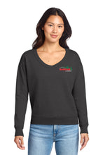 Load image into Gallery viewer, LPC098V Port &amp; Co® Women's Beach Wash® Garment-Dyed V-Neck Sweatshirt