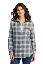 Load image into Gallery viewer, *NEW COLORS* LW668 Port Authority® Ladies Plaid Flannel Tunic