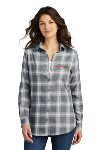 *NEW COLORS* LW668 Port Authority® Ladies Plaid Flannel Tunic