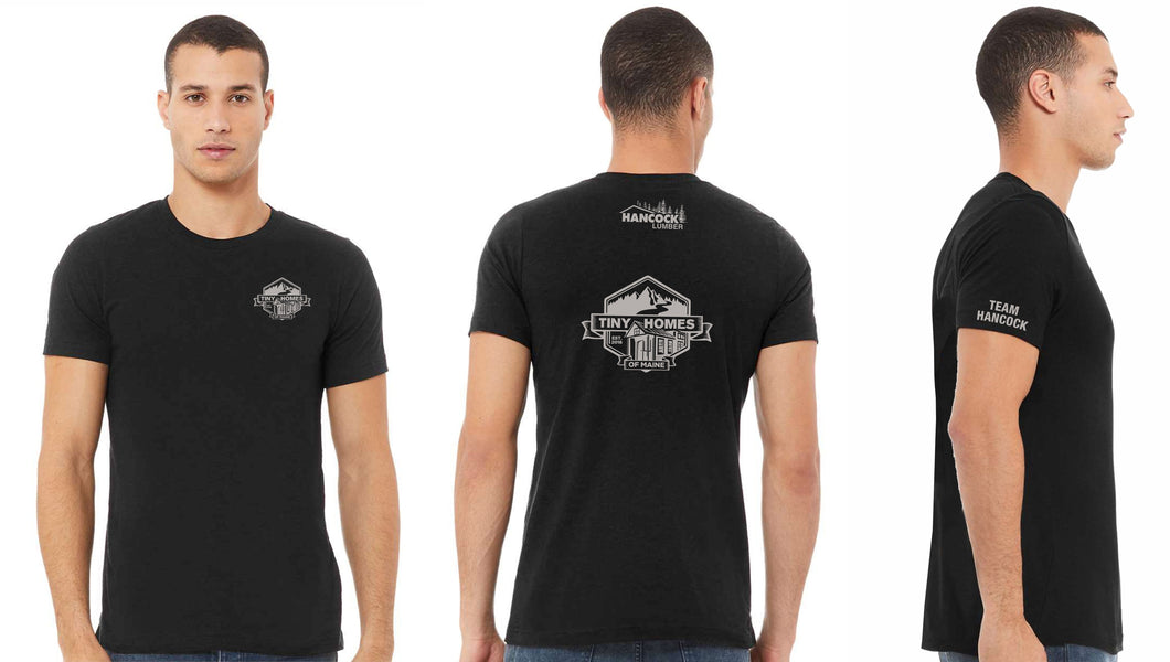 * Tiny Homes and Hancock Lumber* NL6010  Next Level Apparel® Unisex Tri-Blend Tee in Black