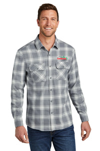 *NEW COLORS* W668  Port Authority® Plaid Flannel Shirt