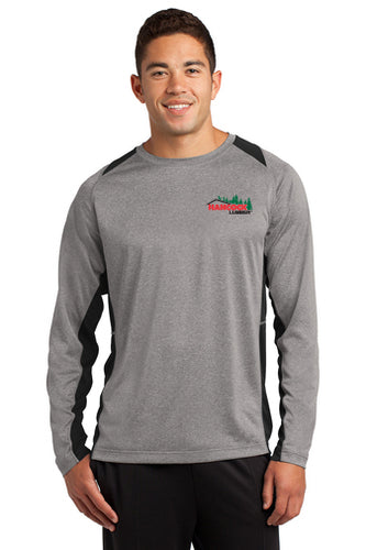 ST361LS Sport-Tek® Long Sleeve Heather Colorblock Contender™ Tee