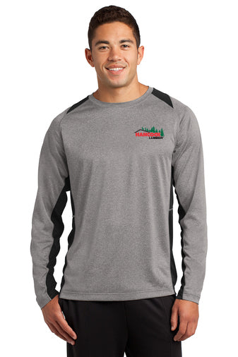 ST361LS Sport-Tek® Long Sleeve Heather Colorblock Contender™ Tee