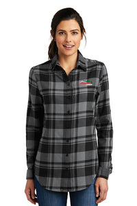 *NEW COLORS* LW668 Port Authority® Ladies Plaid Flannel Tunic