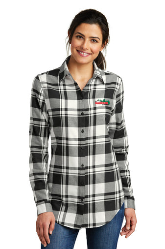 *NEW COLORS* LW668 Port Authority® Ladies Plaid Flannel Tunic