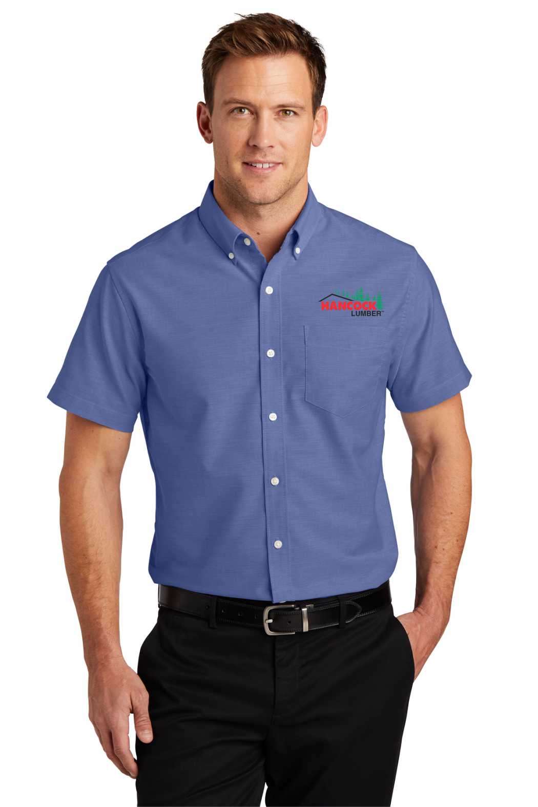 S659  Port Authority® Short Sleeve SuperPro™ Oxford Shirt