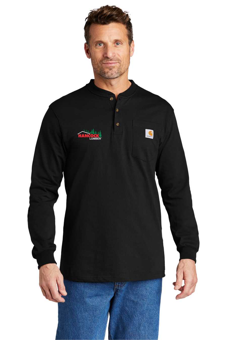 CTK128  Carhartt® Long Sleeve Henley T-Shirt
