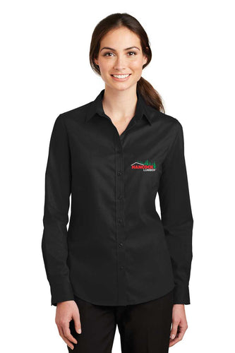 L663  Port Authority® Ladies SuperPro™ Twill Shirt