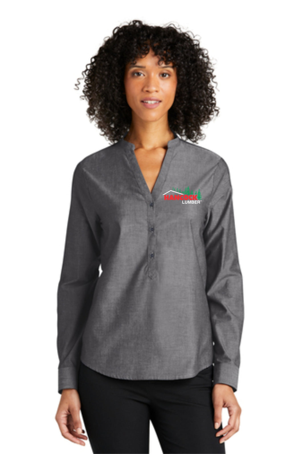 LW382 Port Authority® Ladies Long Sleeve Chambray Easy Care Shirt